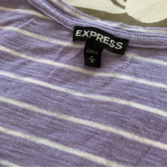 Express purple stripe ombré shirt - Picture 5 of 5